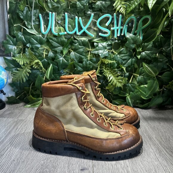 Vintage 1967 Danner & REI Men's Hiking Brown Leather Boots Size 7USA Made.
